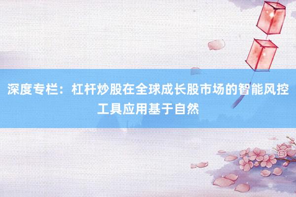 深度专栏：杠杆炒股在全球成长股市场的智能风控工具应用基于自然
